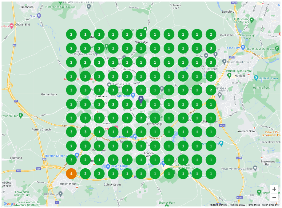 Mobile Tyre Fitting - Aug - 2022 - GMB Map