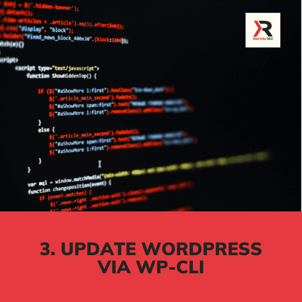 Update WordPress via WP-CLI