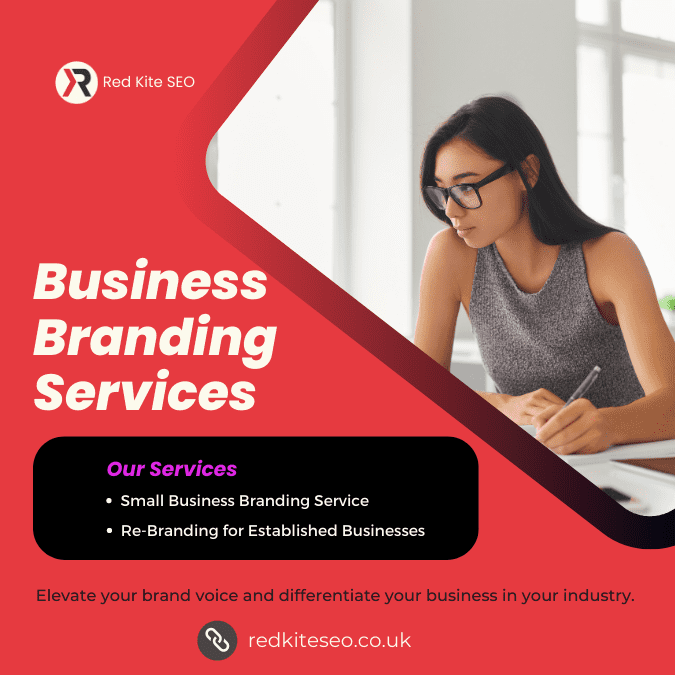 business branding services - Marketing materials created by Red Kite SEO, portraying the client's brand in an engaging and cohesive manner.