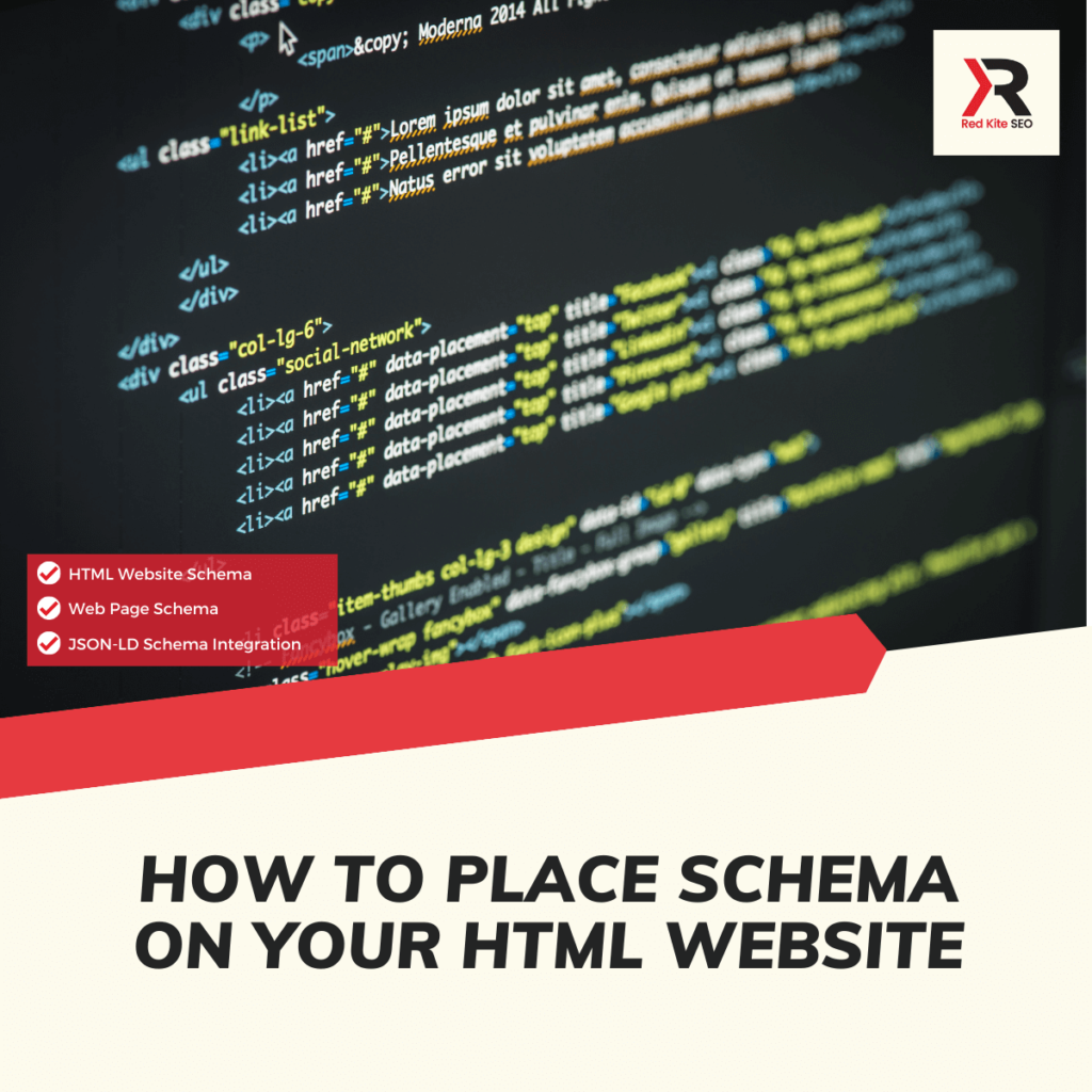 how to place schema on your html website