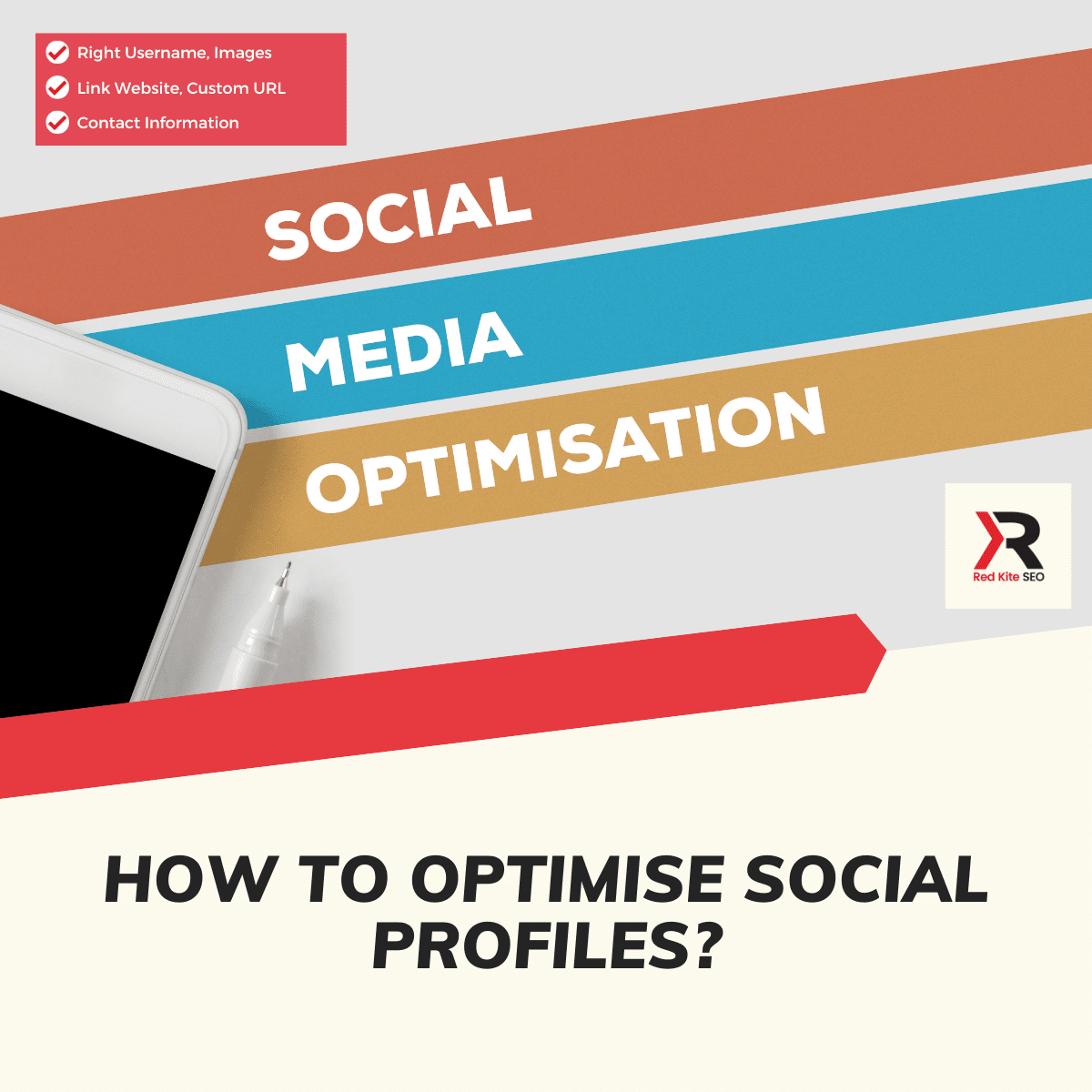 how to optimise social profiles