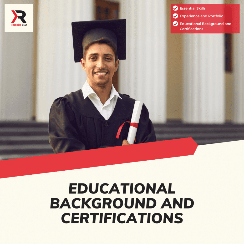 educational background and certifications