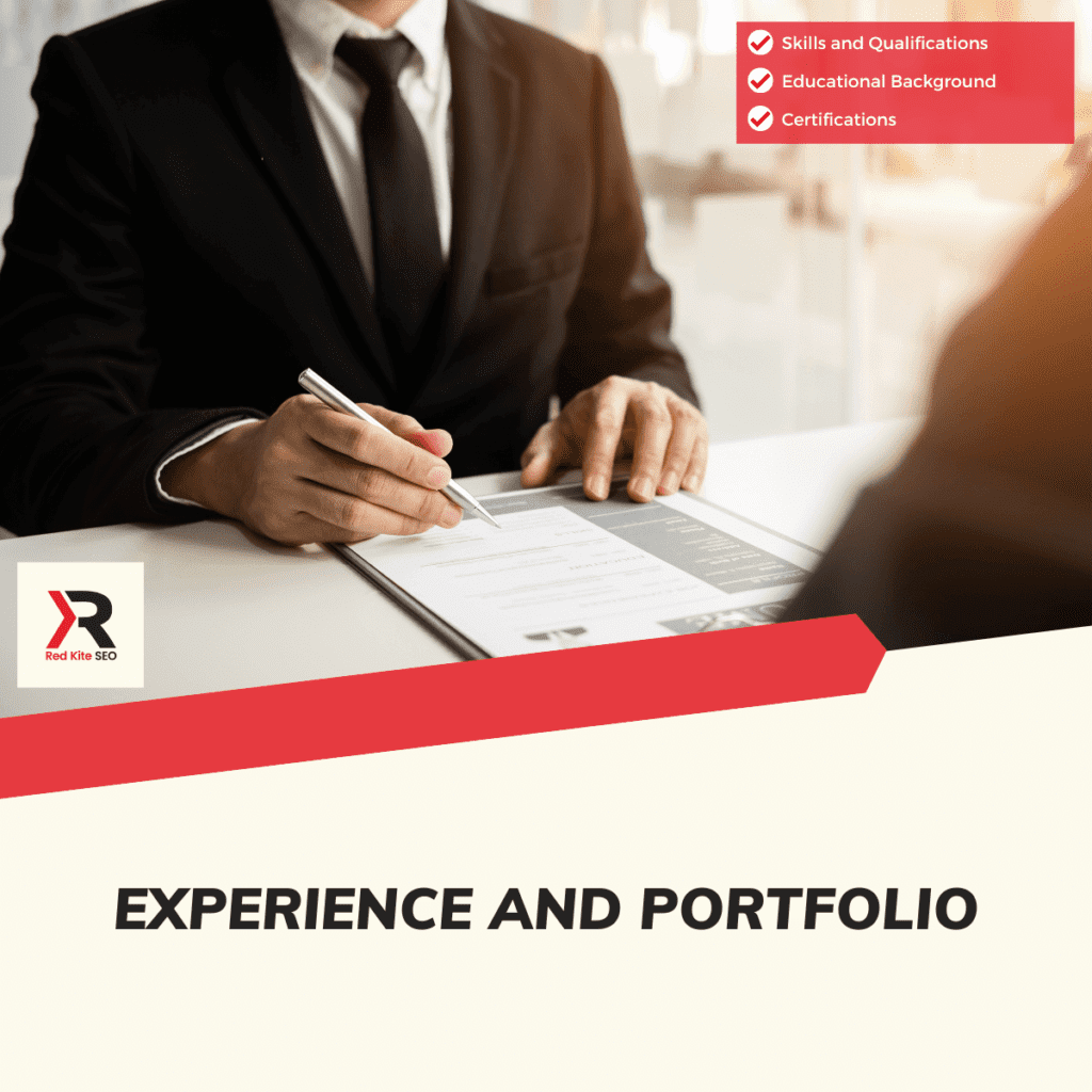 experience and portfolio