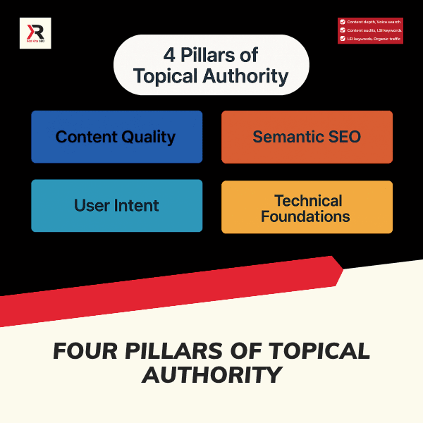 four pillars of topical authority